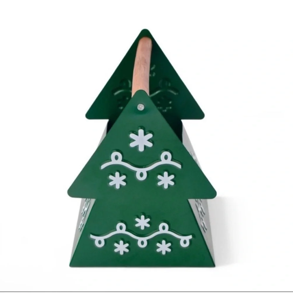 Target Bullseye Playground Christmas Green Christmas Tree Metal Caddy Basket